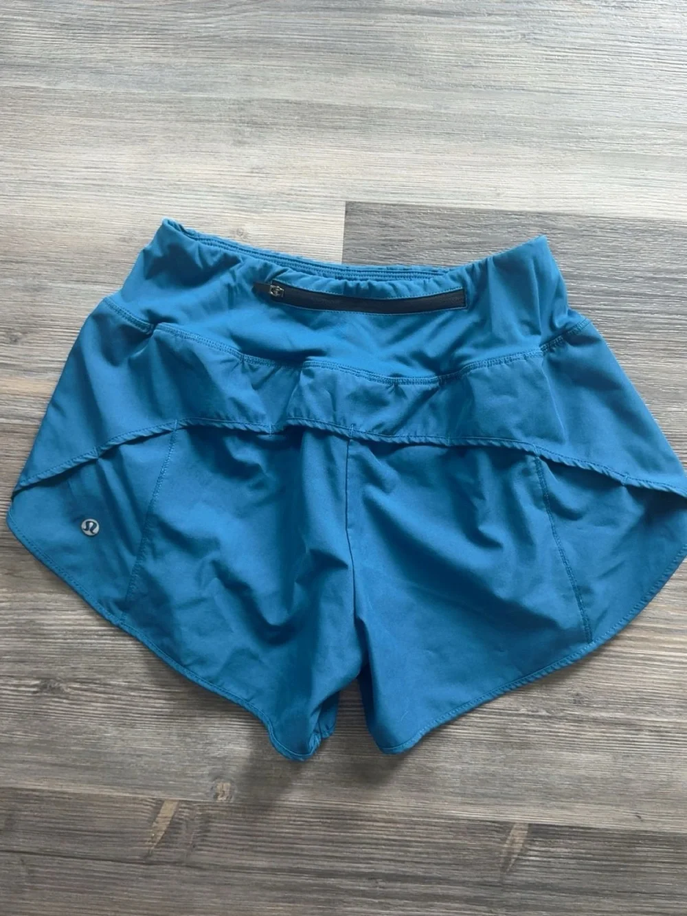lululemon athletica Blue Women's Athletic Shorts with Wide Waistband